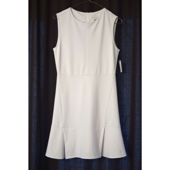 NWT ELLE LAURI White Caroline Flare Mini Dress | Size S - Picture 4 of 6